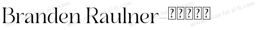 Branden Raulner字体转换